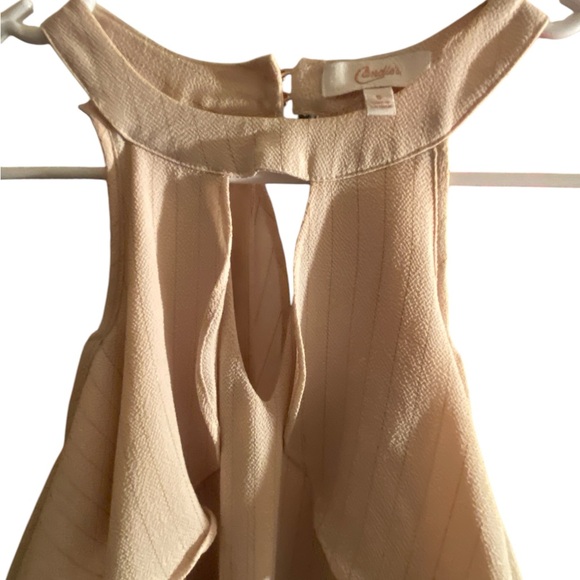 Candie's Cream Ruffle Tank Top - Picture 5 of 7